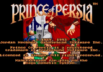 Prince of Persia (Europe) (Beta) (Earlier) screen shot title